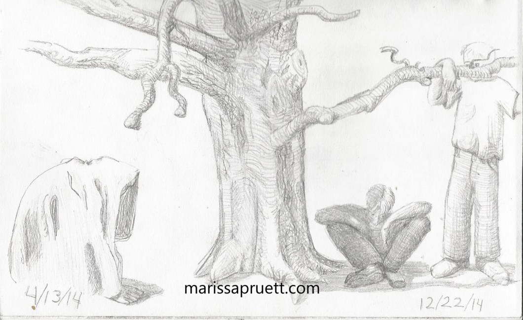 three men under tree finaldrk cropped